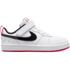 Nike Kids' Preschool Court Borough Low 2 White/Black/Pink Shoes