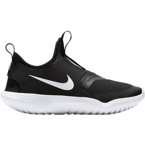Nike Kids' Preschool Flex Runner Running Black/White Shoes Nike Kids' Preschool Flex Runner Running Black/White Shoes
