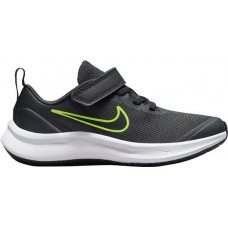 Nike Kids Preschool Star Runner 3 Grey/Black/Volt Shoes Nike Kids Preschool Star Runner 3 Grey/Black/Volt Shoes