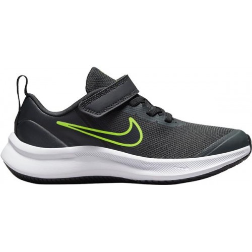 Nike Kids Preschool Star Runner 3 Grey/Black/Volt Shoes Nike Kids Preschool Star Runner 3 Grey/Black/Volt Shoes