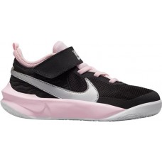 Nike Kids' Preschool Team Hustle D 10 Basketball Black/Pink/Silver Shoes