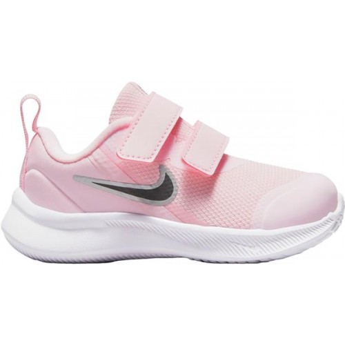 Nike Kids Toddler Star Runner 3 Pink/Black/Silver Shoes Nike Kids Toddler Star Runner 3 Pink/Black/Silver Shoes