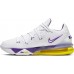 Nike LeBron 17 Low Basketball White/Purple/Yellow Shoes