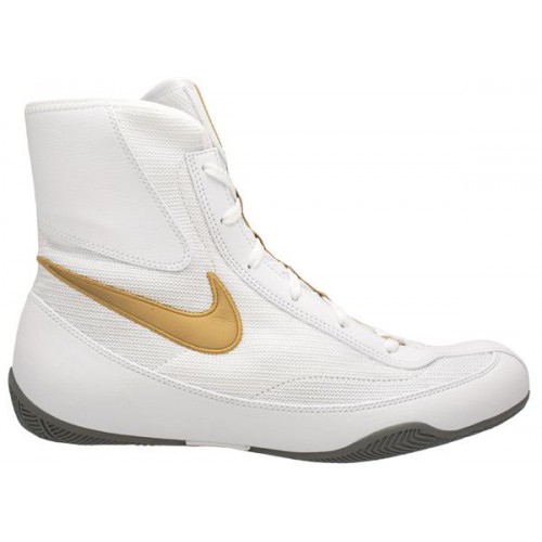 Nike Machomai Mid Boxing White/Gold Shoes Nike Machomai Mid Boxing White/Gold Shoes