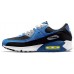 Nike Men's Air Max 90 Black/Blue/Yellow Shoes