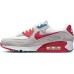 Nike Men's Air Max 90 Grey/Red/White Shoes Nike Men's Air Max 90 Grey/Red/White Shoes
