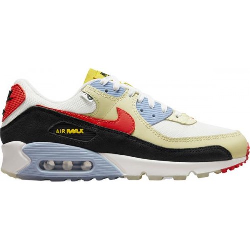 Nike Men's Air Max 90 Lemon Drop/Team Orange Shoes Nike Men's Air Max 90 Lemon Drop/Team Orange Shoes