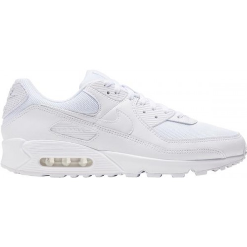 Nike Men's Air Max 90 White/White Shoes Nike Men's Air Max 90 White/White Shoes