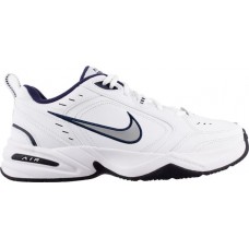 Nike Men's Air Monarch IV Training White/Mtllc Slvr/Mid Navy Shoe Nike Men's Air Monarch IV Training White/Mtllc Slvr/Mid Navy Shoe