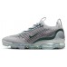 Nike Men's Air VaporMax 2021 FlyKnit Lt Bone/Teal/Mtlc Silv Shoes