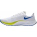 Nike Men's Air Zoom Pegasus 37 Running White/Blue/Black Shoes