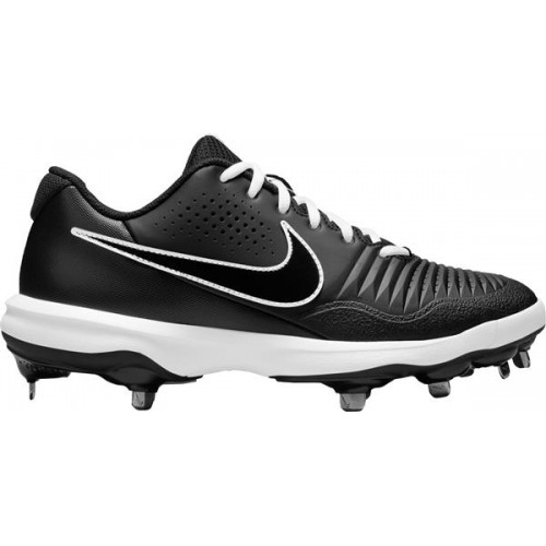 Nike Men's Alpha Huarache 3 Varsity Low Metal Baseball Black/White/Black Cleats Nike Men's Alpha Huarache 3 Varsity Low Metal Baseball Black/White/Black Cleats