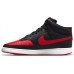 Nike Men's Court Vision Mid Blk/Red/Wht Shoes