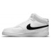 Nike Men's Court Vision Mid Next Nature White/Black/White Shoes