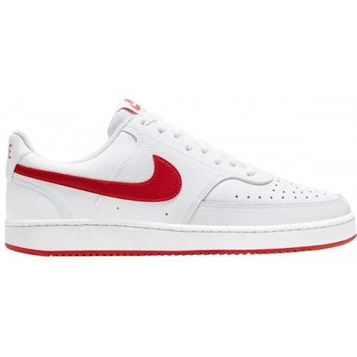 Nike Men's Court Vision White/Red Shoes Nike Men's Court Vision White/Red Shoes