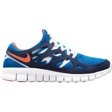 Nike Men's Free Run 2 Blue/Orange/White Shoes Nike Men's Free Run 2 Blue/Orange/White Shoes