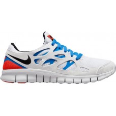 Nike Men's Free Run 2 White/Blue/Pink Shoes Nike Men's Free Run 2 White/Blue/Pink Shoes