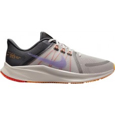 Nike Men's Quest 4 Running Grey/Orange Shoes