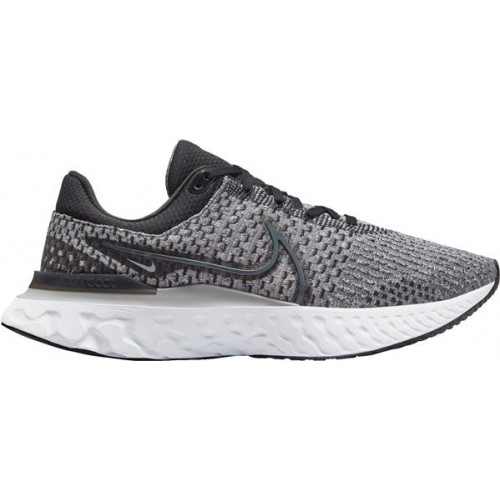 Nike Men's React Infinity Run Flyknit 3 Running Black/Grey Shoes Nike Men's React Infinity Run Flyknit 3 Running Black/Grey Shoes