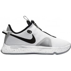Nike PG4 Basketball White/Black/Grey Shoes