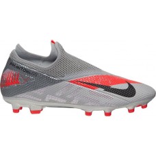 Nike Phantom Vision 2 Academy Dynamic Fit FG Soccer Grey/Red Cleats