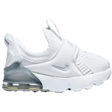 Nike Toddler Air Max 270 Extreme White/Silver Grey Shoes Nike Toddler Air Max 270 Extreme White/Silver Grey Shoes