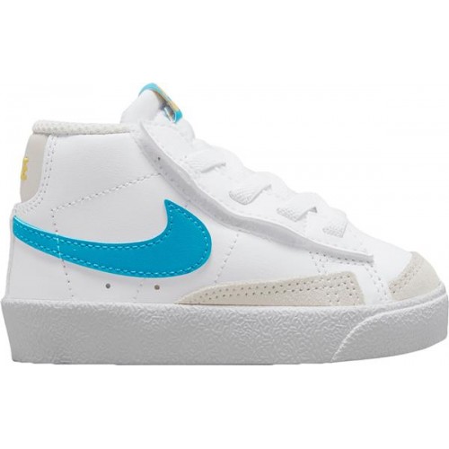 Nike Toddler Blazer Mid '77 Basketball White/Blue/Yellow Shoes Nike Toddler Blazer Mid '77 Basketball White/Blue/Yellow Shoes