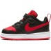 Nike Toddler Court Borough Low 2 Black/Red Shoes Nike Toddler Court Borough Low 2 Black/Red Shoes