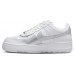 Nike Women's Air Force 1 Shadow White/Metallic Silver Shoes Nike Women's Air Force 1 Shadow White/Metallic Silver Shoes