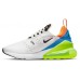 Nike Women's Air Max 270 SUMMIT WHITE/BLK/VOLT/BLU Shoes Nike Women's Air Max 270 SUMMIT WHITE/BLK/VOLT/BLU Shoes