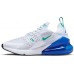 Nike Women's Air Max 270 White/Green Shoes
