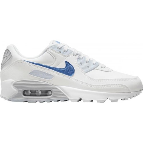 Nike Women's Air Max 90 Blue/White/Blue Shoes Nike Women's Air Max 90 Blue/White/Blue Shoes