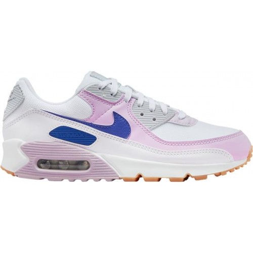 Nike Women's Air Max 90 White/Lapis Blue Shoes Nike Women's Air Max 90 White/Lapis Blue Shoes