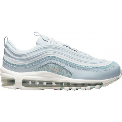 Nike Women's Air Max 97 Aura/Mtlcslv/Ocncube/Wht Shoes Nike Women's Air Max 97 Aura/Mtlcslv/Ocncube/Wht Shoes