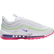 Nike Women's Air Max 97 White/Volt/Pk Blast/Indgo Shoes Nike Women's Air Max 97 White/Volt/Pk Blast/Indgo Shoes
