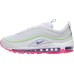 Nike Women's Air Max 97 White/Volt/Pk Blast/Indgo Shoes Nike Women's Air Max 97 White/Volt/Pk Blast/Indgo Shoes