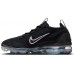 Nike Women's Air VaporMax 2021 FlyKnit Black/White/Metallic Sil Shoes Nike Women's Air VaporMax 2021 FlyKnit Black/White/Metallic Sil Shoes