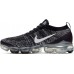 Nike Women's Air VaporMax Flyknit 3 Black/White Metallic Shoes