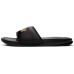 Nike Women's Benassi Just Do It Text Black/Metallic Gold Slides