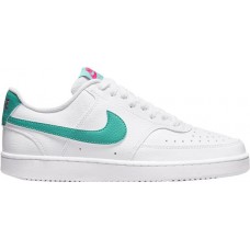 Nike Women's Court Vision Low White/Washed Teal Shoes