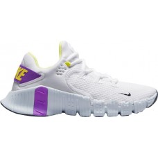 Nike Women's Free Metcon 4 Training WHT/LEMON TWIST/PURE PLAT Shoes