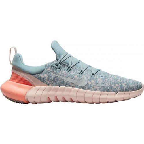 Nike Women's Free Run 5.0 Running Blue/Orange/Grey Shoes Nike Women's Free Run 5.0 Running Blue/Orange/Grey Shoes
