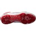 Nike Women's Hyperdiamond 4 Elite Metal Fastpitch Softball White/Red Cleats