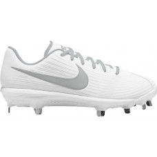 Nike Women's Lunar Hyperdiamond 3 Pro Metal Fastpitch Softball White/Grey Cleats