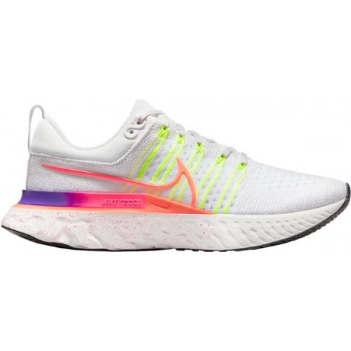 Nike Women's React Infinity Run Flyknit 2 Running Volt/White Shoes Nike Women's React Infinity Run Flyknit 2 Running Volt/White Shoes