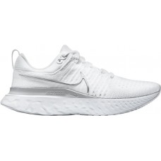Nike Women's React Infinity Run Flyknit 2 Running White/Plat/Silver Shoes