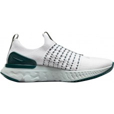 Nike Women's React Phantom Run Flyknit 2 Running Silver/Teal Shoes