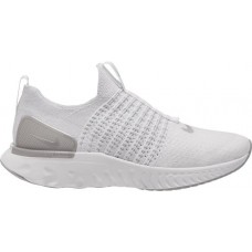 Nike Women's React Phantom Run Flyknit 2 Running White/Silver Shoes Nike Women's React Phantom Run Flyknit 2 Running White/Silver Shoes