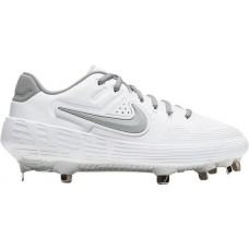 Nike Women's Zoom Hyperdiamond 3 Elite Metal Fastpitch Softball White/Smoke Grey Cleats