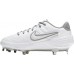 Nike Women's Zoom Hyperdiamond 3 Elite Metal Fastpitch Softball White/Smoke Grey Cleats Nike Women's Zoom Hyperdiamond 3 Elite Metal Fastpitch Softball White/Smoke Grey Cleats